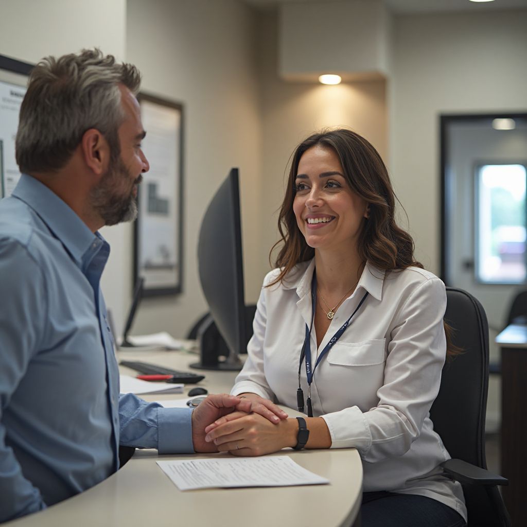 Atención al cliente en sucursal de Córdoba